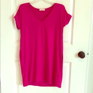 V neck dress with pockets